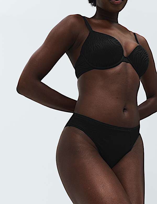 Body Lace Wired Demi Cup Bra (A-E) - IS