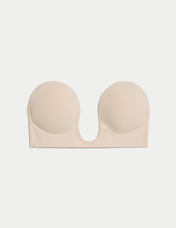 Soutien-gorge adh&eacute;sif push-up plongeant en U, bonnets&nbsp;A&nbsp;&agrave;&nbsp;E - FR