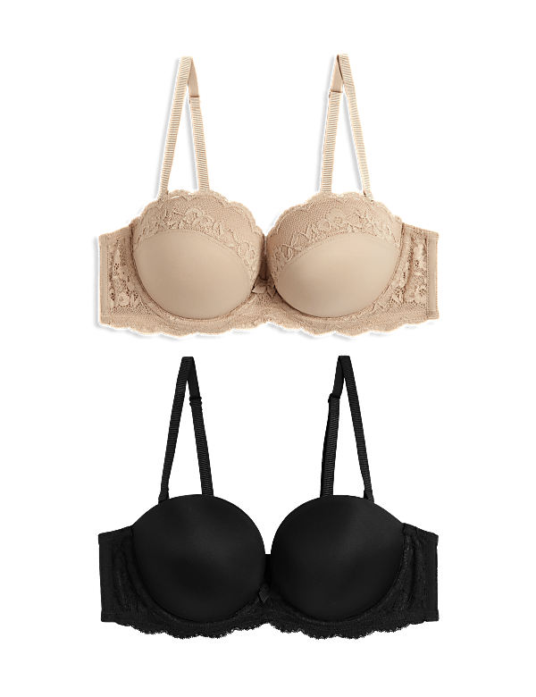 2pk Wired Multiway Push Up Bras A-E