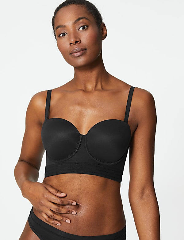 Buy Sumptuously Soft Strapless Longline Bra A E at Marks Spencer