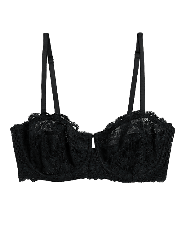 Lace Wired Strapless Bra A-E