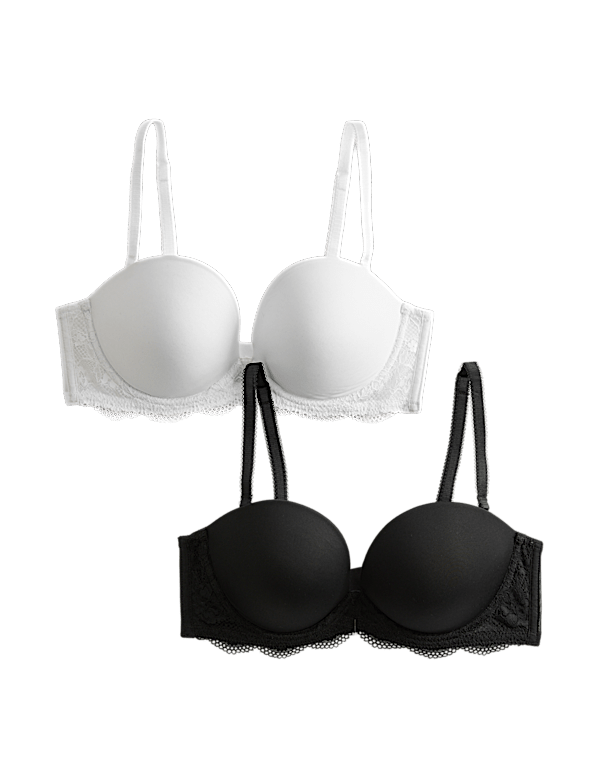 2pk Wired Multiway Push-Up Bras (A-E)