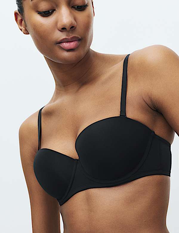 2 Pack Wired Strapless Bras (A-E) - CZ