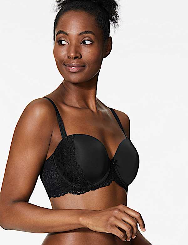 Louisa Lace Padded Strapless Bra A-E