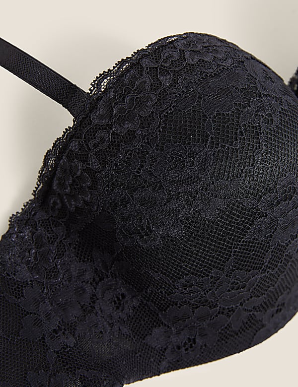 Lace Padded Bandeau Strapless Bra A-E