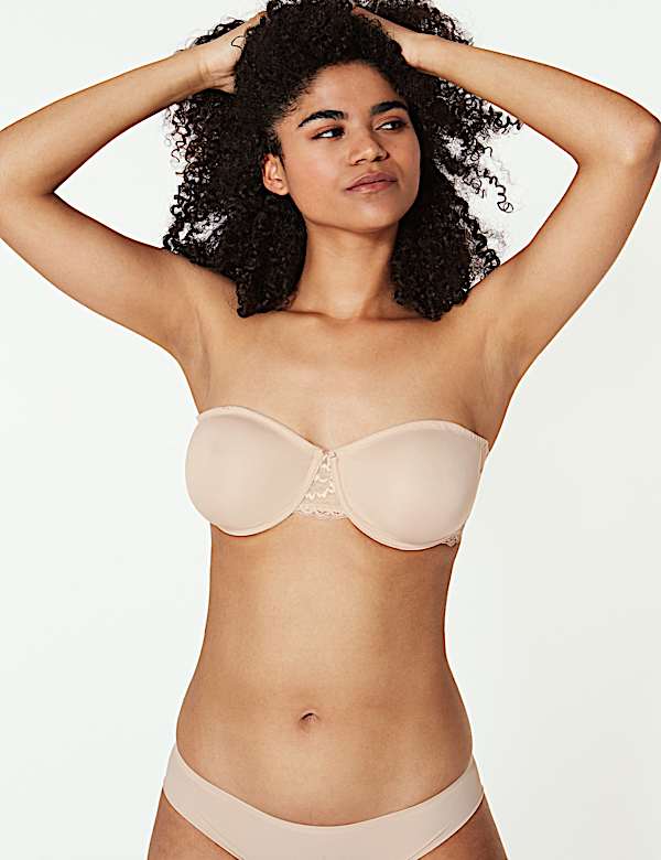 2pk Non-Padded Strapless Bras A-D