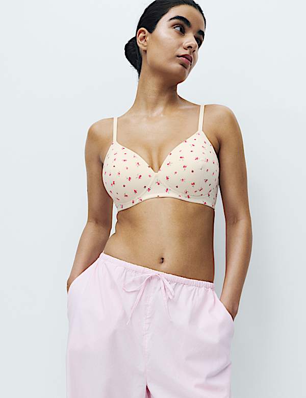 3pk Cotton Non Wired Full Cup T-Shirt Bra A-E - JE