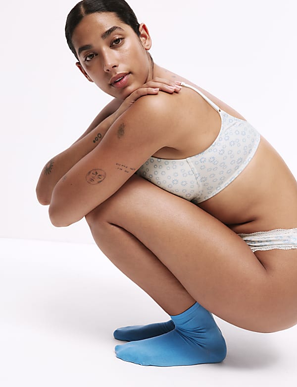 Pack de 3 sujetadores sin aros de copa completa de algod&oacute;n para camisetas para copas A-E - ES