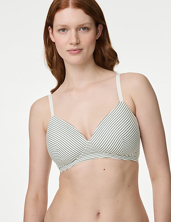 3pk Cotton Rich Non Wired T-Shirt Bras (A-E)