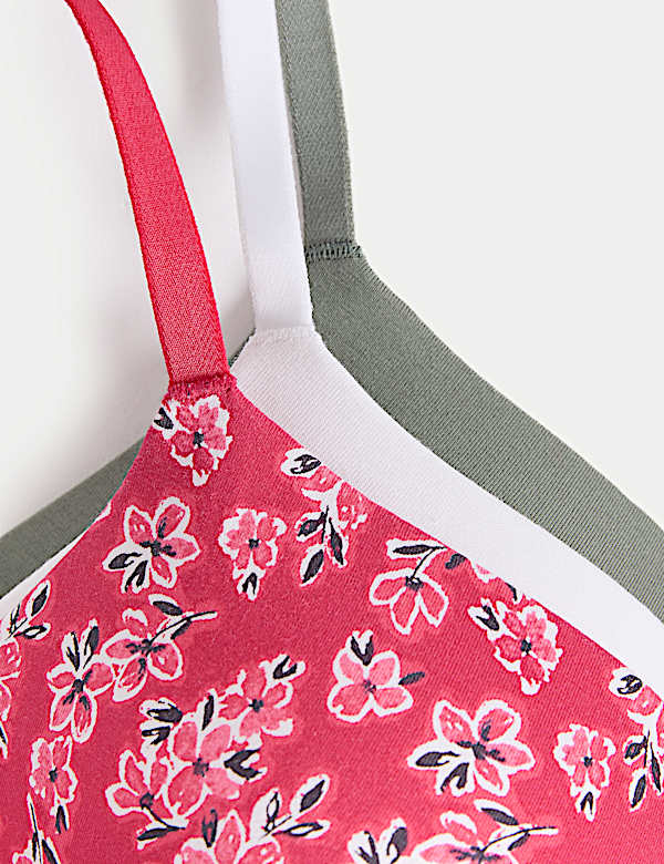 3pk Cotton Rich Non Wired T-Shirt Bras (A-E)