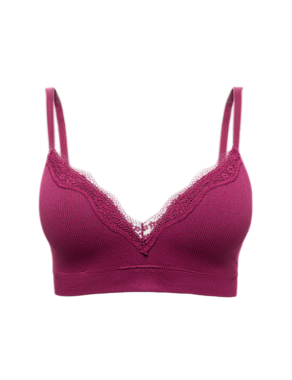 Jasmine Lace Seamfree Non Wired Plunge Bra A-E