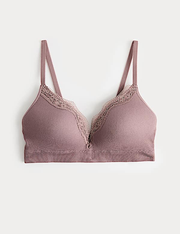 Jasmine Lace Seamfree Non Wired Plunge Bra A-E - IS