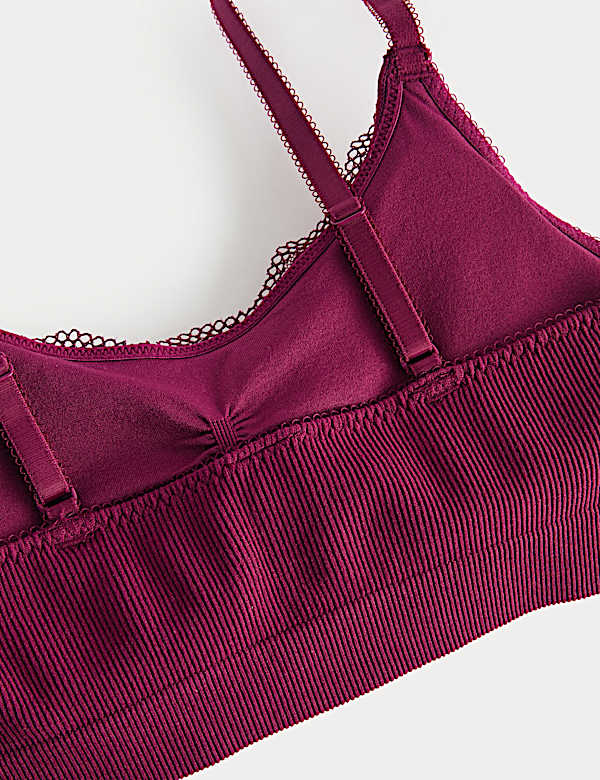 Jasmine Lace Non Wired Seamfree Crop Top
