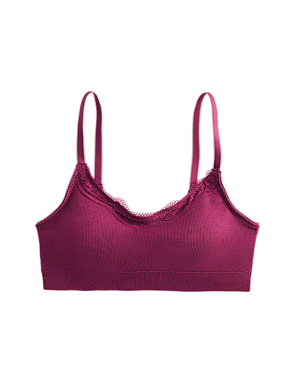 Jasmine Lace Non Wired Seamfree Crop Top