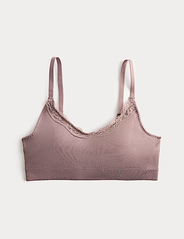 Jasmine Lace Non Wired Seamfree Crop Top - BN