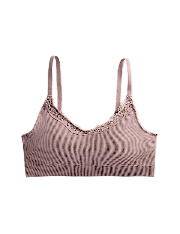 Jasmine Lace Non Wired Seamfree Crop Top