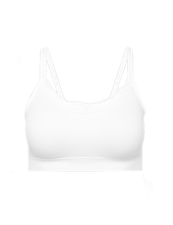 Jasmine Lace Non Wired Seamfree Crop Top