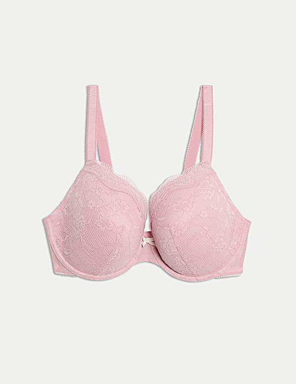 Jasmine Lace Wired Plunge Bra F-H - NO