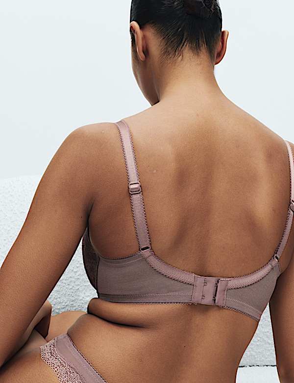 Jasmine Lace Wired Plunge Bra F-H