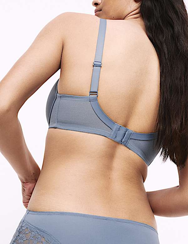 3pk Lace Trim Wired Extra Support Bras F-H - CA