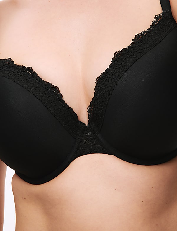 3pk Padded Wired Plunge Bras F-H