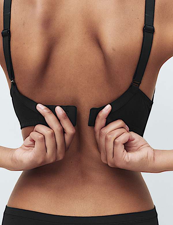 3pk Padded Wired Plunge Bras F-H - JO