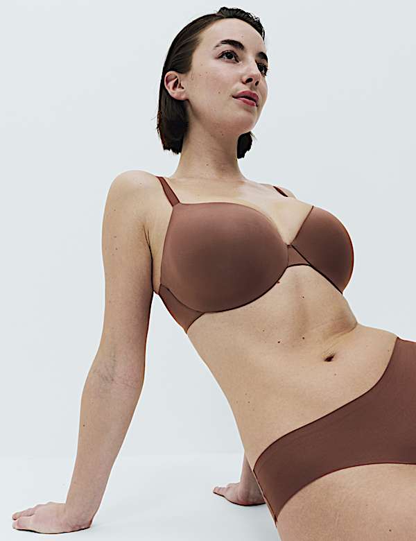 Body Invisibles&trade; Padded Wired Demi Cup Bra (F+)
