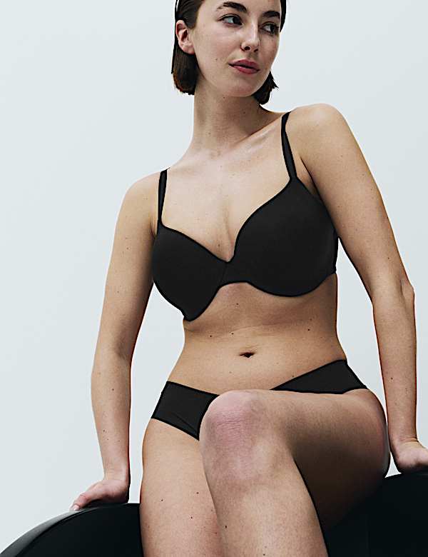 Body Invisibles&trade; Padded Wired Demi Cup Bra (F+) - CZ