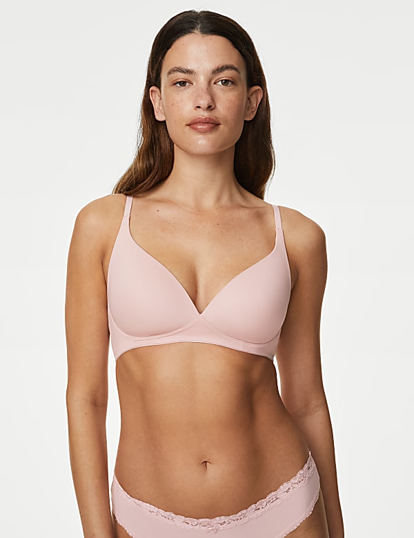 3pk Non Wired Plunge T-Shirt Bras A-E