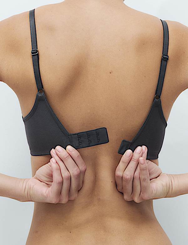 3pk Non Wired Plunge T-Shirt Bras A-E