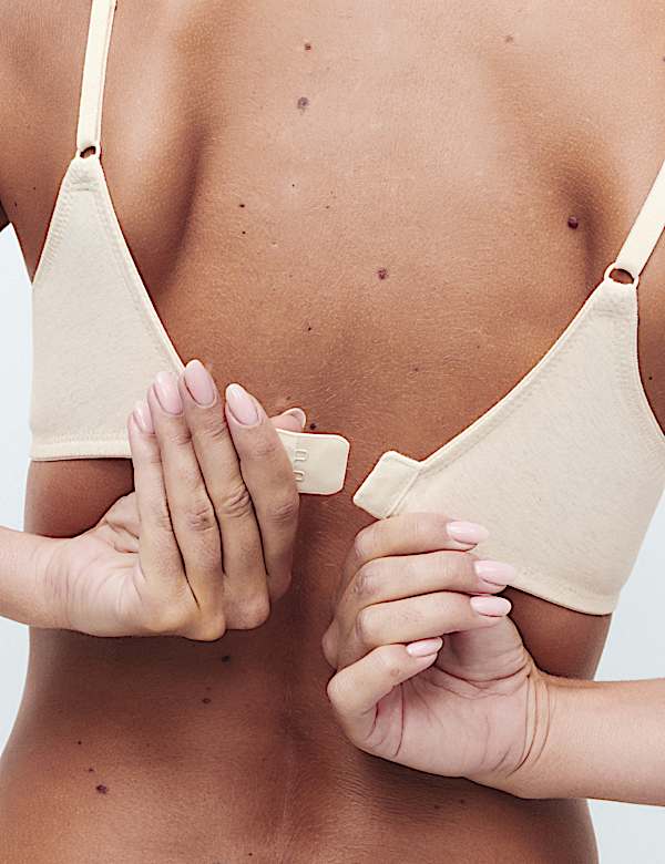 3pk Non Wired Plunge T-Shirt Bras A-E