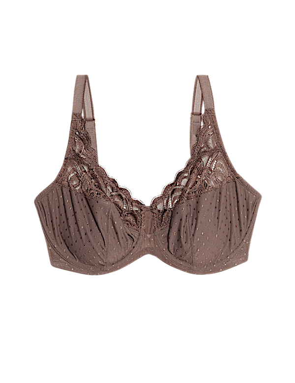 Amelia Lace Wired Full Cup Bra (F+)