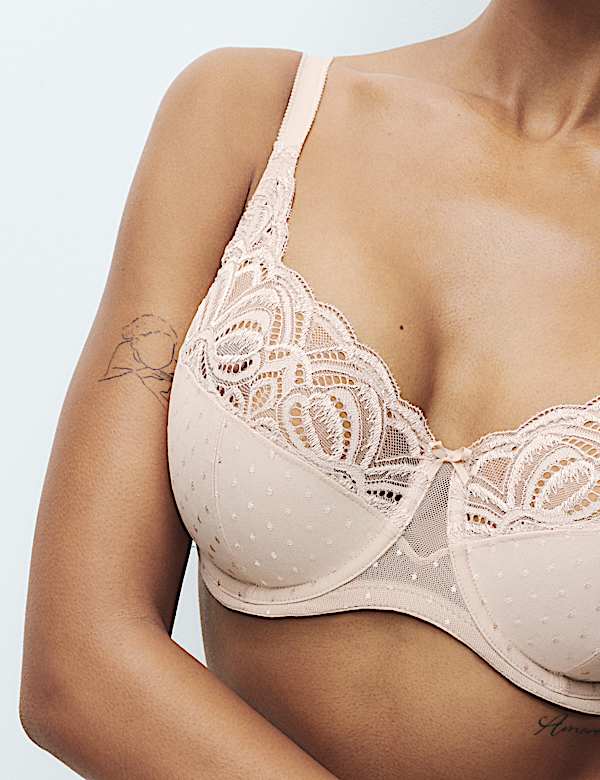 Amelia Lace Wired Full Cup Bra (F-J) - JE