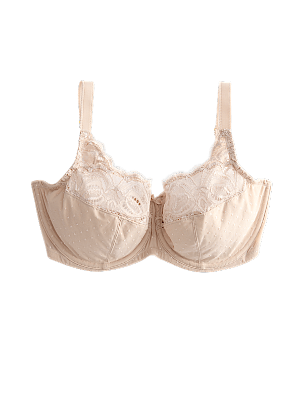 Amelia Lace Wired Full Cup Bra F-J