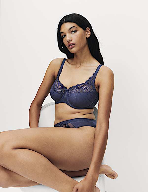 Amelia Lace Wired Full Cup Bra (F-J)