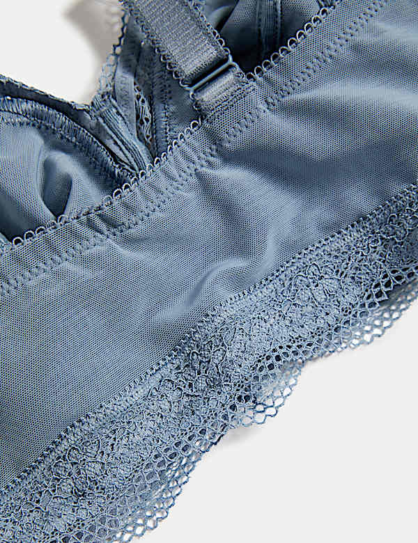 Jasmine Lace Trim Non Wired Bralette F+
