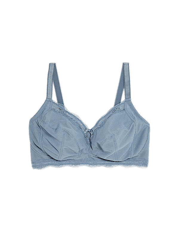 Jasmine Lace Trim Non Wired Bralette F+
