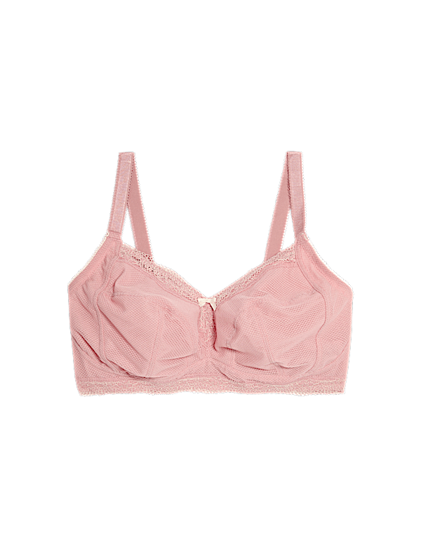 Jasmine Lace Trim Non Wired Bralette F+