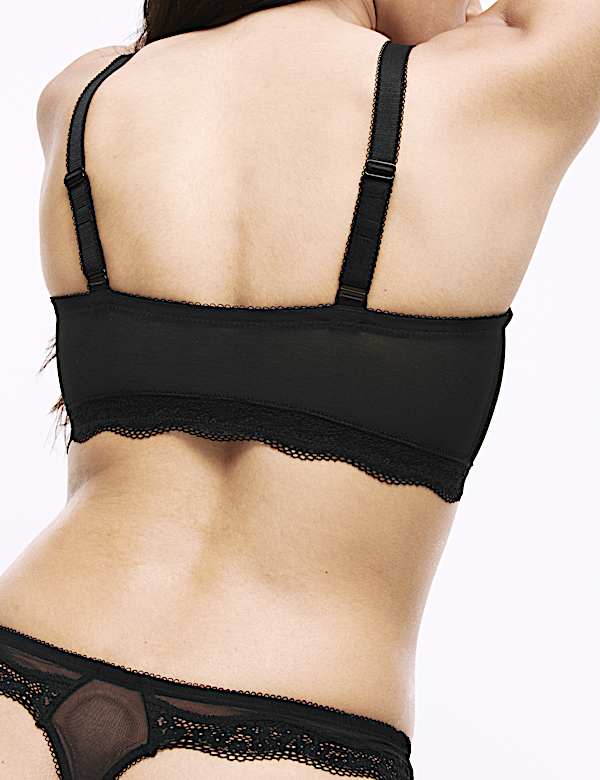 Jasmine Lace Trim Non Wired Bralette F+