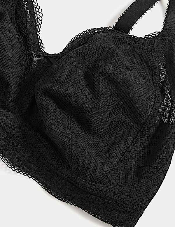 Jasmine Lace Trim Non Wired Bralette F+