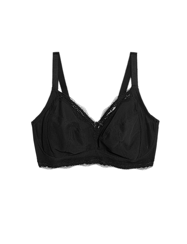 Jasmine Lace Trim Non Wired Bralette F+