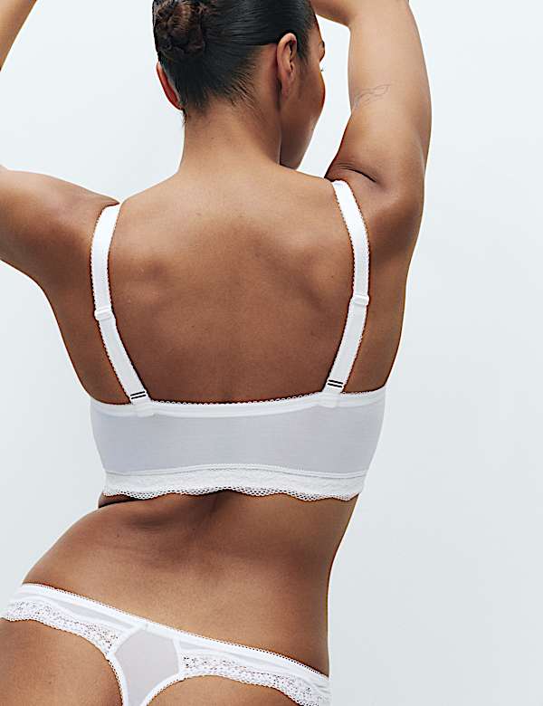 חזיית ברלט Jasmine בעיטור תחרה ללא ברזלים במידות +F - IL