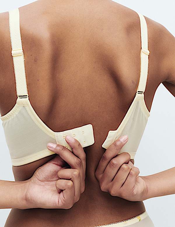 Printed Mesh Wired Extra Support Bra (F+) - MX