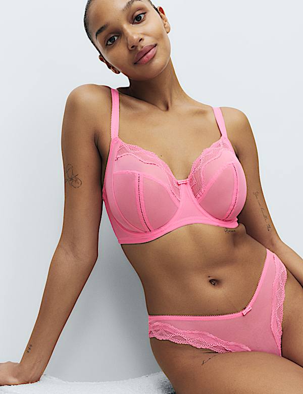 Mesh Wired Extra Support Bra (F-J) - NL