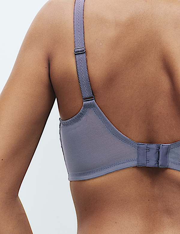 Podprsenka se síťovinou, kosticemi a extra oporou, vel. F–J - CZ