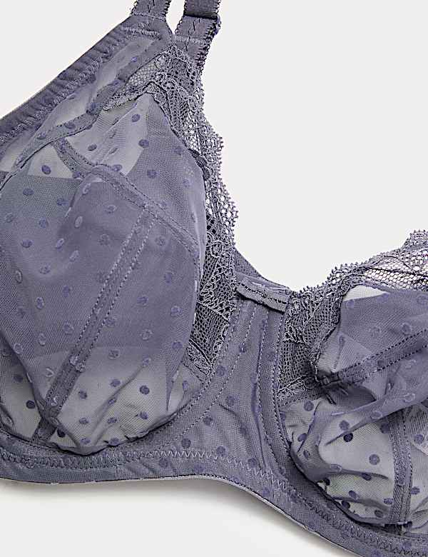 Mesh Wired Extra Support Bra (F-J)