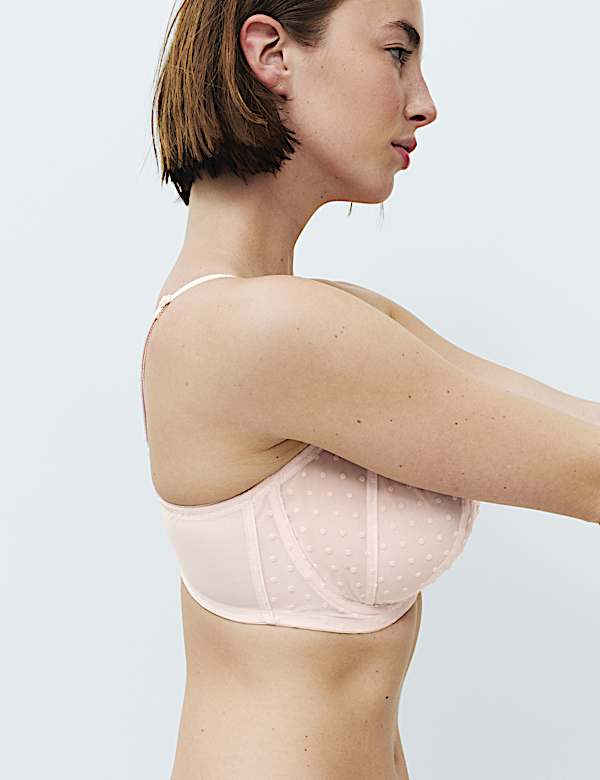 Mesh Wired Extra Support Bra (F-J) - US