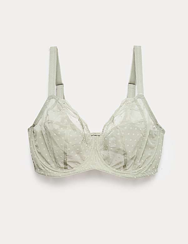 Mesh Wired Extra Support Bra (F-J) - US