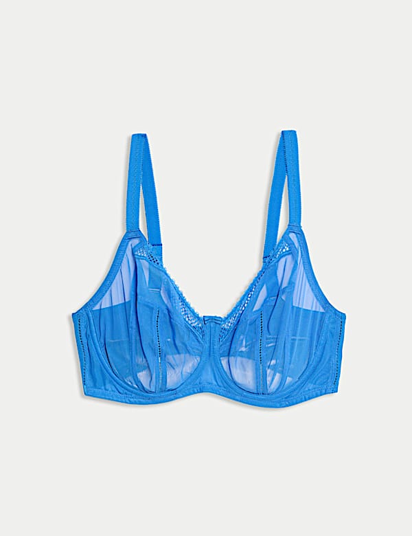Soutien-gorge en tulle &agrave; maintien optimal avec armatures, bonnets F &agrave; J - LU