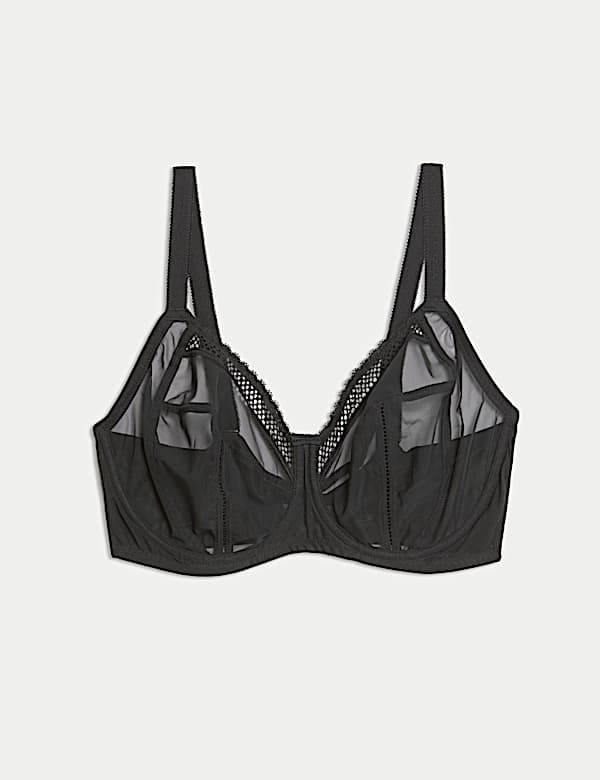 Mesh Wired Extra Support Bra (F-J) - JP